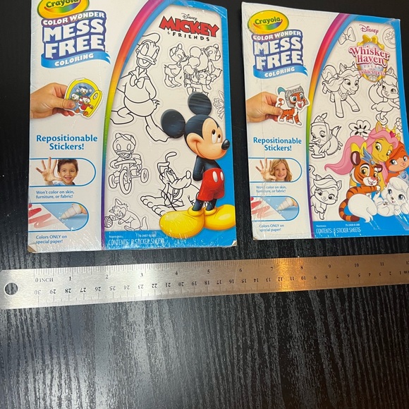 Crayons Color Wonder Mess Free Coloring Pages with Repositionable Stickers - Picture 2 of 3